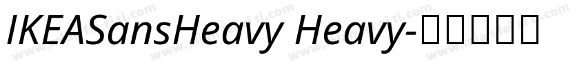 IKEASansHeavy Heavy字体转换